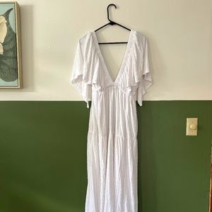 FreePeople La La Maxi Dress, M, White